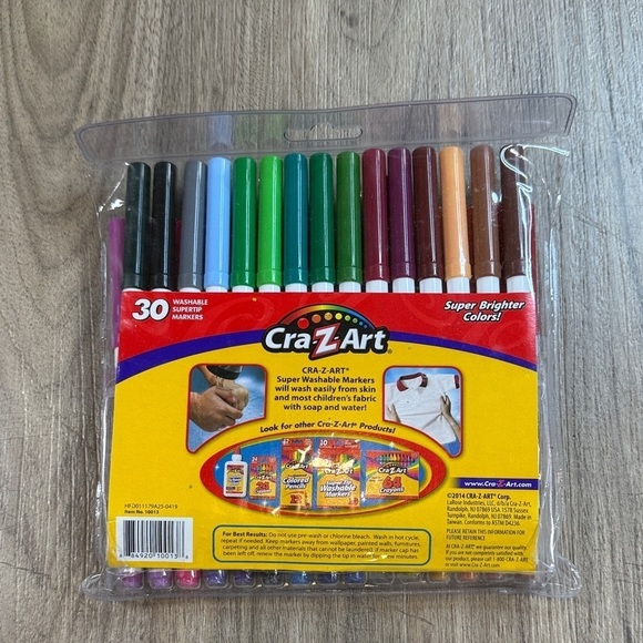 Crazart Other - Cra-Z-Art Super Washable Markers - 30 Pack